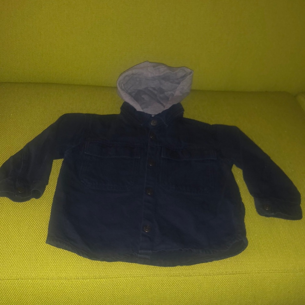 Zara button up hoodie baby boy 18-24month